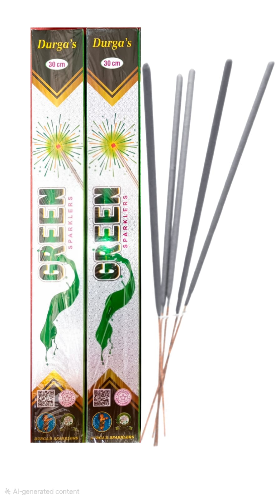 30Cm Green Sparklers (5 Pcs)